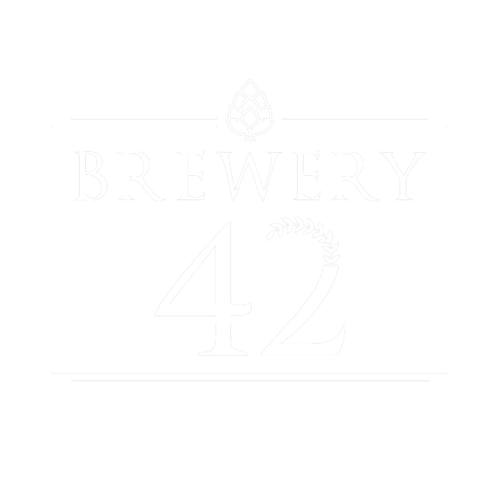 Brewery42 logo wit